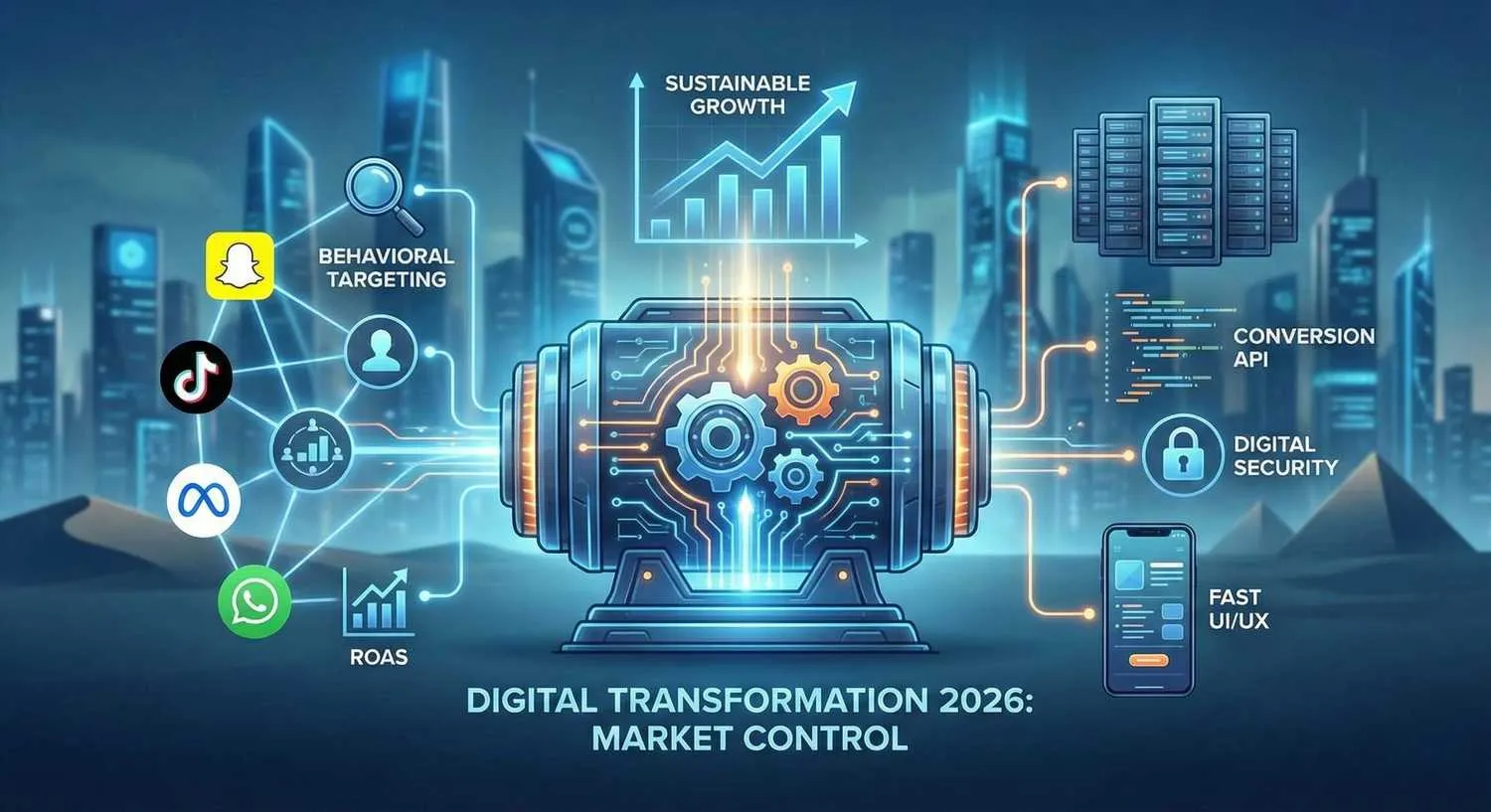 الاستراتيجية المتكاملة 2026: كيف تسيطر الشركات على السوق الرقمي؟